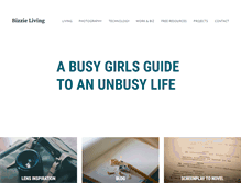 Tablet Screenshot of bizzieliving.com